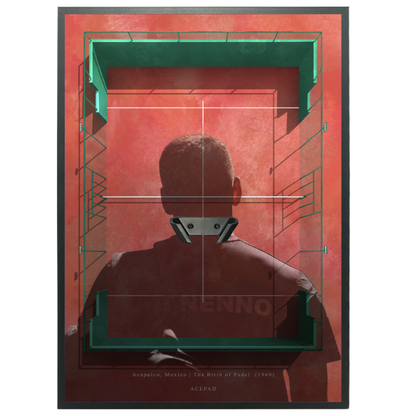 Cuadro con colgador de pádel - Edición Personalizable