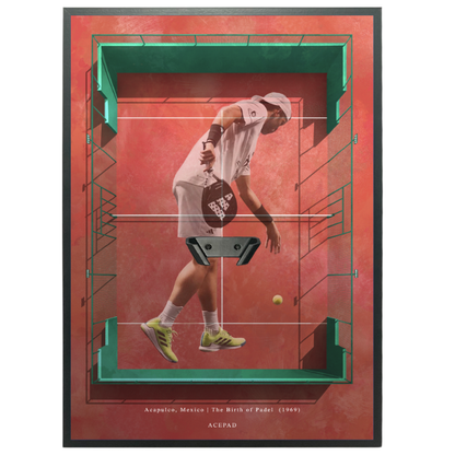 Cuadro con colgador de pádel - Edición Personalizable